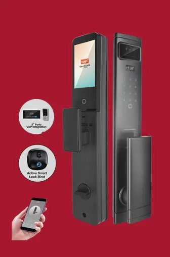 Series 4 (Series 4 Lite WiFi-LE Smart Face Recognition Door Lock With Camera And screen with Active Doorbel Feature 2way Talk)